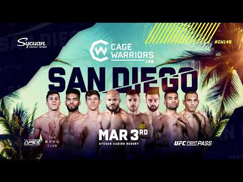 Cage Warriors 149 San Diego | Sycuan Casino Resort | March 3rd