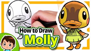How to draw Molly  Animal Crossing  Step by step d