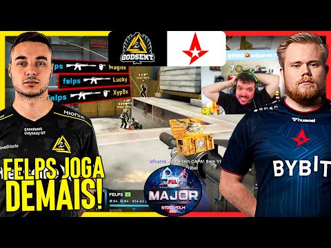 GODSent vs Astralis (Vertigo Mapa 2 - MD3) Brasil x Astralis no MAJOR - Transmissão Gaules