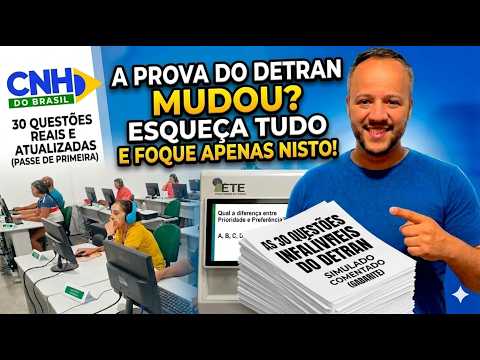 Prova Teórica do Detran 2026 – QUESTÕES BEM COBRADAS NAS PROVAS DE TODO BRASIL! EXAME DETRAN 2026