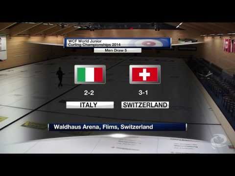 CURLING: ITA-SUI World Junior Chps 2014 - Men Draw 5 HIGHLIGHTS
