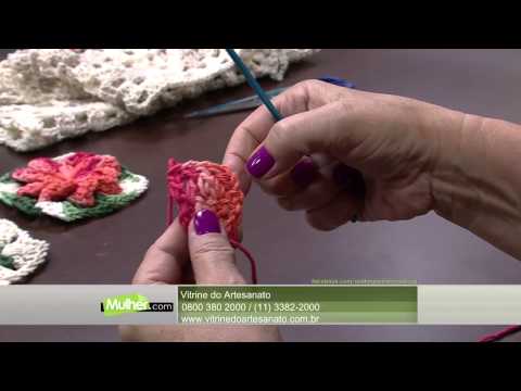 Mulher.com 02/19/2015 Vitória Quintal - Crochet Rug Part 1/2
