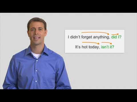 Intonation of tag questions