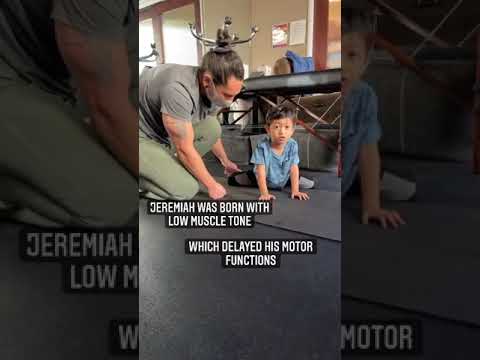 Born with low muscle tone.