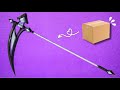 How To Make Death Scythe With Cardboard ️ Diy Death Scythe Making With Cardboard Diy Scythe