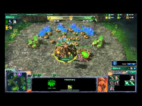 (HD) Spanishiwa vs Perfect shattered temple Starcraft 2
