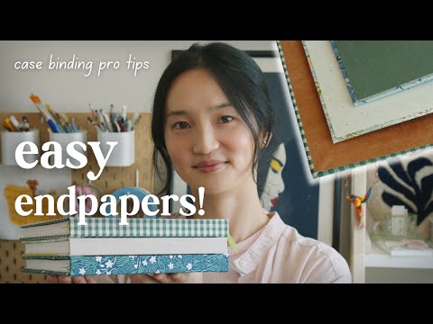 Case binding tips & tricks ⟡ how to improve sewing tension and glue endpapers stress-free