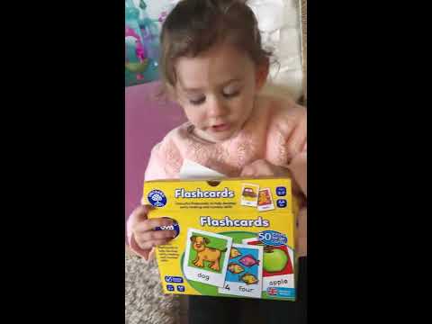 Toddler 1,5 year old Flashcards Orchard Toys English/Dutch