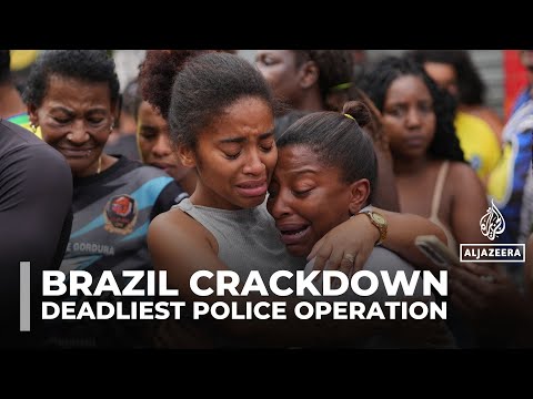 Anger and mourning in Rio, Brazil after police raid killed at least 120 people