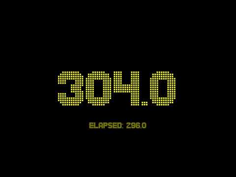 600 seconds countdown timer with 1 fractional digits accuracy