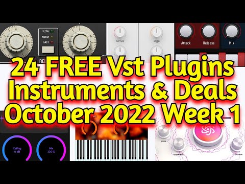 24 Best New FREE VST Plugins, Vst Instruments, Sample Packs & Best Deals - OCTOBER 2022 Week 1