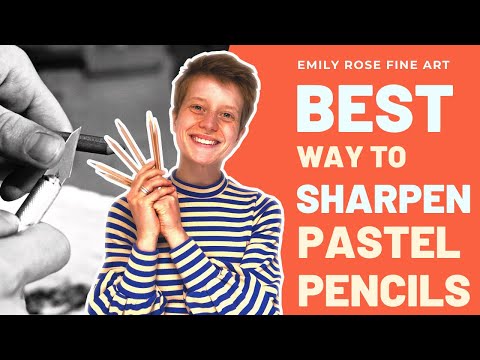 How to sharpen pastel pencils | Easy step-by-step tutorial