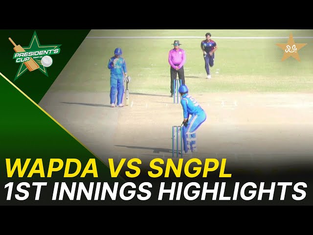 1st Innings Highlights | WAPDA vs SNGPL – President’s Cup Grade-I 2025-26 | M 2 | KCCA Ground | PCB