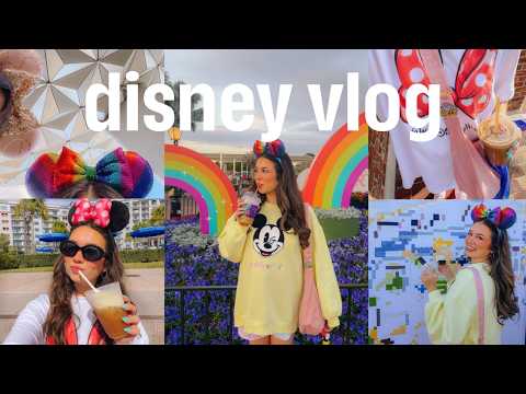 DISNEY WORLD VLOG 🧚🌈 epcot, joffrey's, shopping at disney springs!!