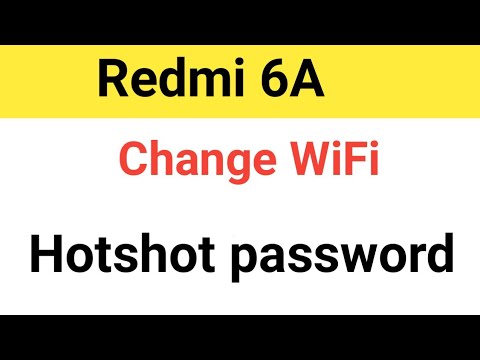 Redmi 6a Wi-Fi hotspot change password, hotspot password Kaise change kare