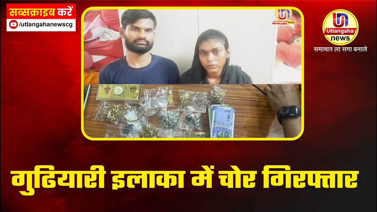 गुढियारी  में शतीर चोर गिरफ्तार
