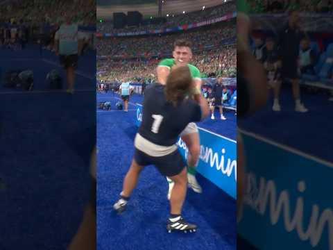 Games get heated between Ireland and Scotland 💪 #rugby #RWC2023