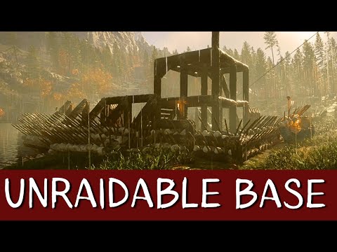 UNRAIDABLE BASE - Building Tips (SPIKE WALL, ZIPLINE)  Sons of the forest 4k Gameplay PC