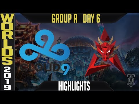 C9 vs HKA Highlights Game 2 | S9 Worlds 2019 Group A Day 6 | Cloud9 vs Hong Kong Attitude