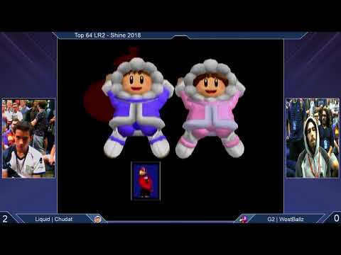 Shine 2018 SSBM - Liquid' ChuDat (Ice Climbers) vs. G2 | Westballz (Falco) - Melee Top 64 LR2