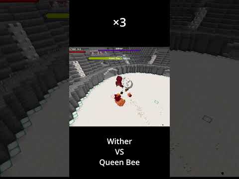 "EPIC Wither vs Queen Bee Battle! Who will win?!" #Minecraft