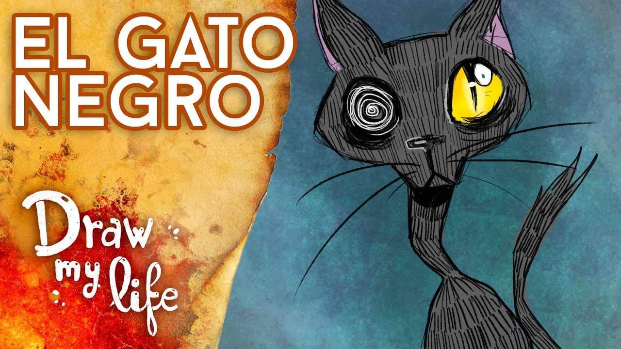 La FUNESTA historia de EL GATO NEGRO - Draw My Life