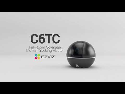 EZVIZ C6TC (Black) | Full-Room Coverage, Motion Tracking Master