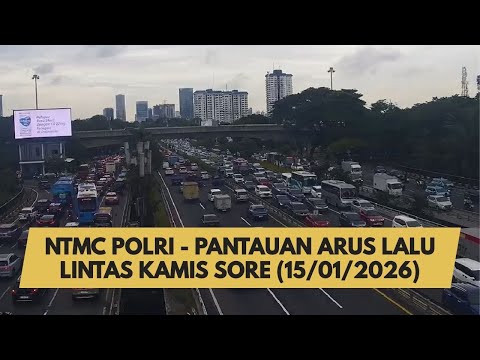 NTMC POLRI - PANTAUAN ARUS LALU LINTAS KAMIS SORE (15/01/2026)