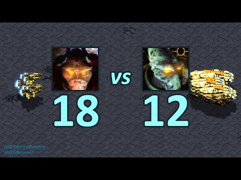 18 Scouts vs 12 Carriers - Similar Cost - StarCraft Retro Battles