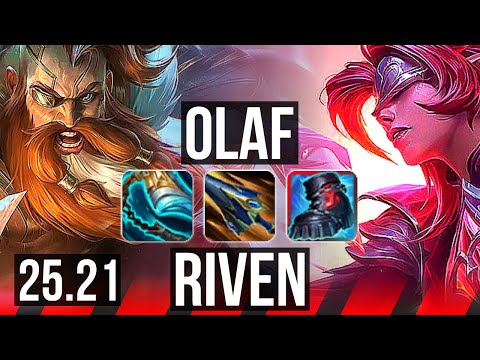 OLAF vs RIVEN (TOP) | Legendary | EUW Diamond | 25.21