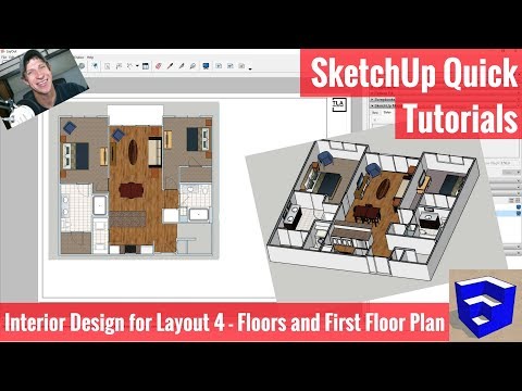 SketchUp Interior Design for Layout 4 - Creating Our First Floor Plan in Layout
