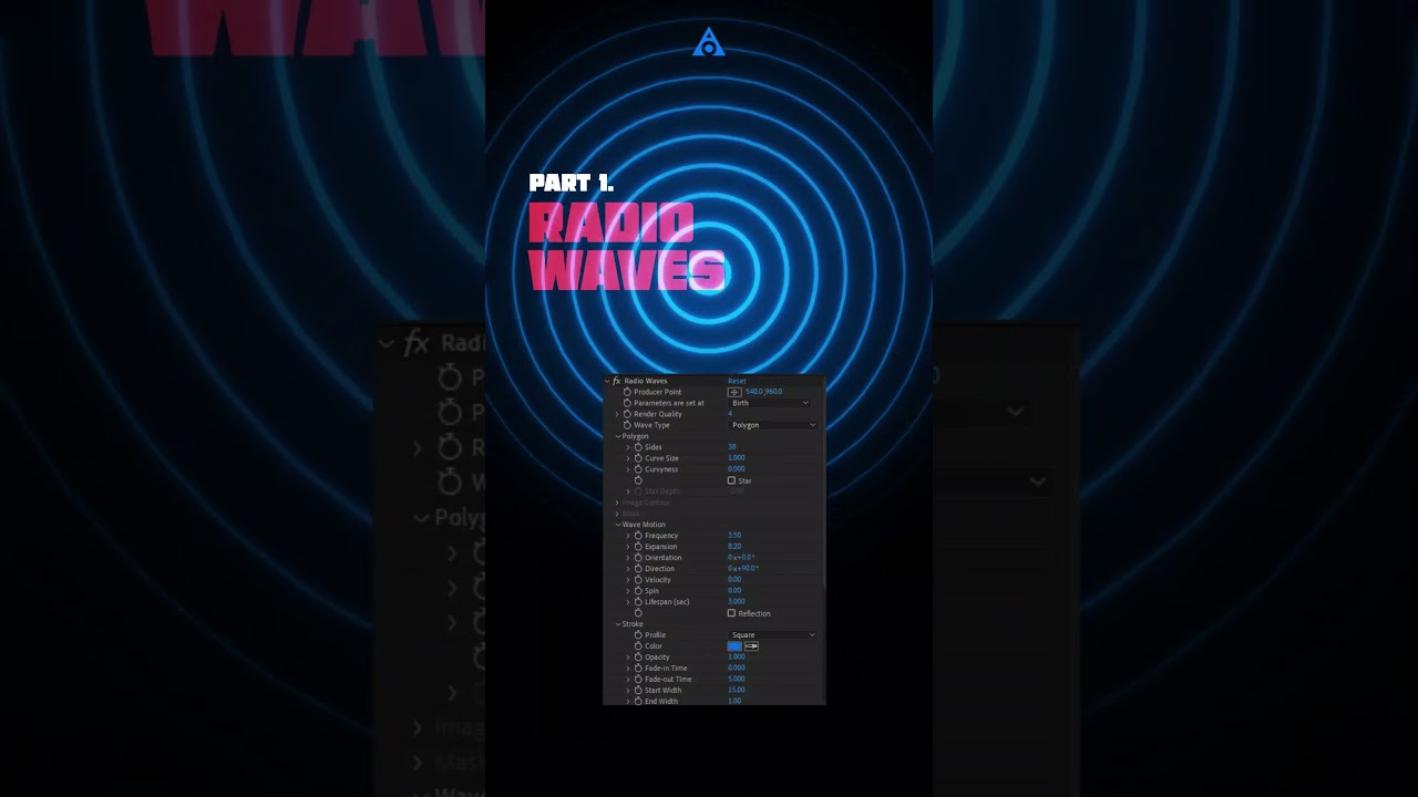 After Effects Radio Waves | motion design tutorial | motion graphics