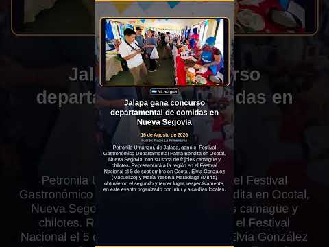 Jalapa gana concurso departamental de comidas en Nueva Segovia