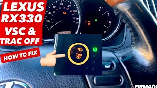 HOW TO FIX & RESET VSC AND TRAC OFF LIGHTS ON LEXUS RX330