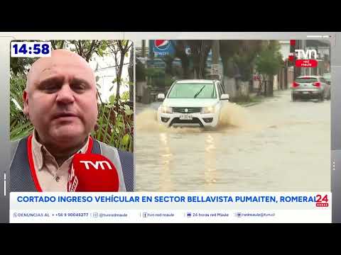Esteros han presentado crecida en sus afluentes | 24 Horas TVN - Red Maule