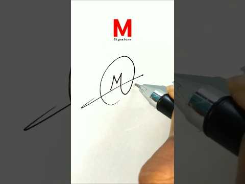 Signature Ideas For Letter M❤️ M Signature Tutorial #signaturestyle #signature #design