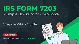 IRS Form 7203 - Multiple Blocks of S Corporation Stock