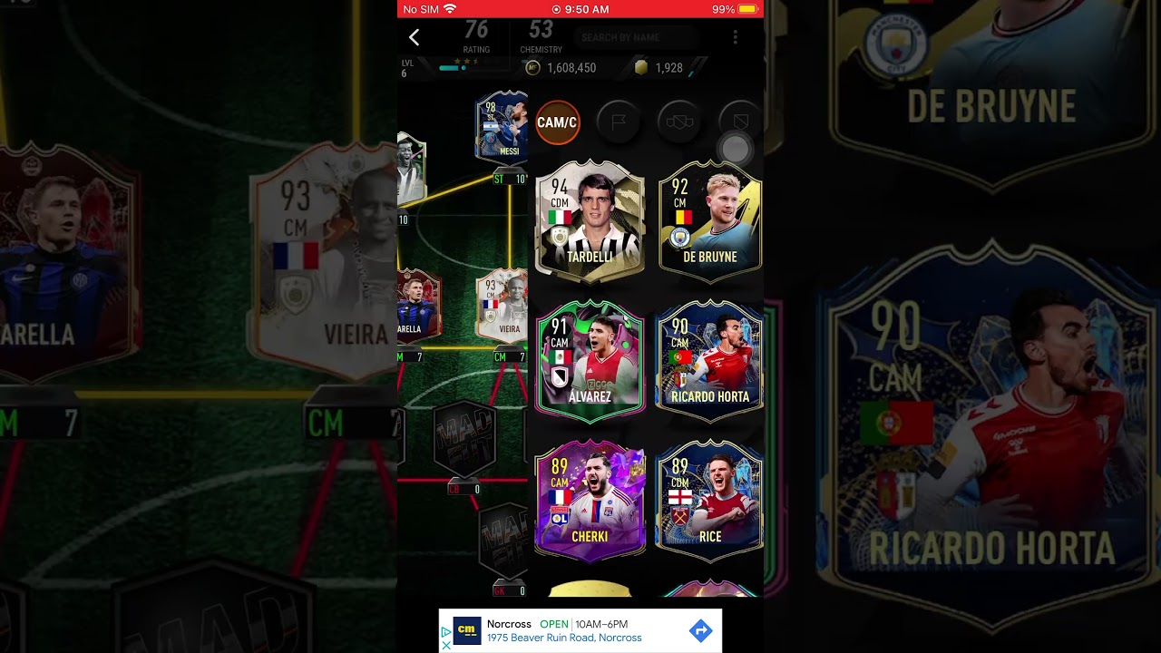My best MADFUT23 team @TheSpeedyDC thanks to him for giving me 99 Pelé and 98 messi