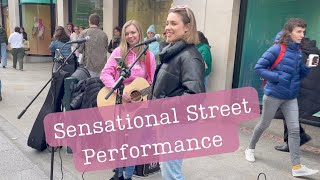 Sensational Street Performance | Stop &amp; Stare - One Republic | Cover by Zoe Clarke &amp; Allie Sherlock