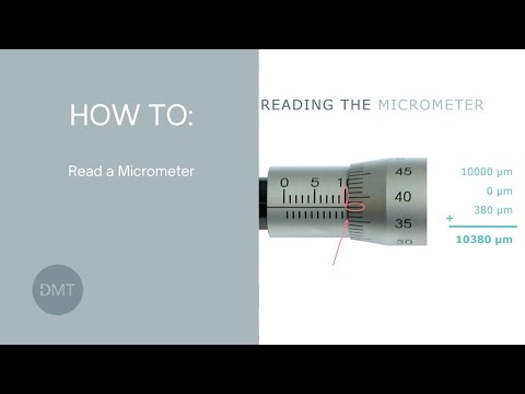 How to read a DMT myograph micrometer