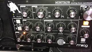 Video thumbnail for Moog Minitaur (How to make it sound like Taurus 1) Settings by Jamie Vale