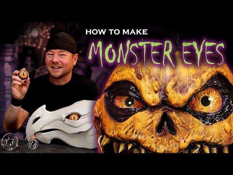 How to Make Monster Eyes for Puppets and Cosplay - Easy DIY Foam Clay Eyes Halloween Decor & Puppets