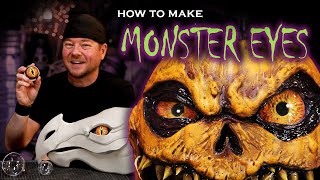 How to Make Monster Eyes for Puppets and Cosplay - Easy DIY Foam Clay Eyes Halloween Decor & Puppets