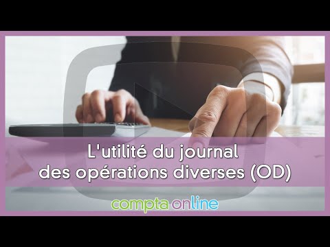 Utiliser le journal des opérations diverses