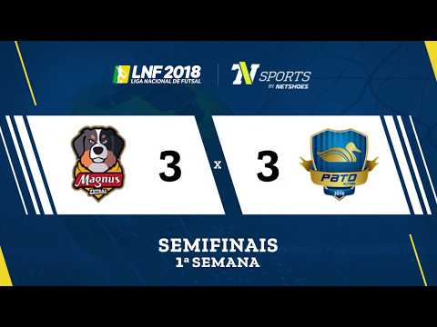 LNF2018 - Magnus 3 x 3 Pato - Gols - Semifinais - Ida