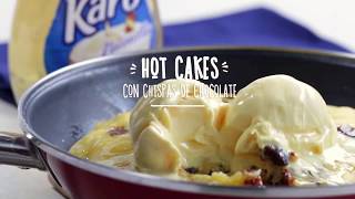 Hot cakes con chispas de chocolate