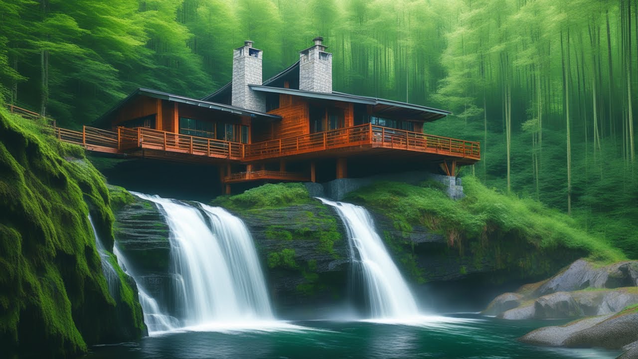 Beautiful Relaxing Music Stress Relief🌿Soothing Music With Waterfall, Nature Sound