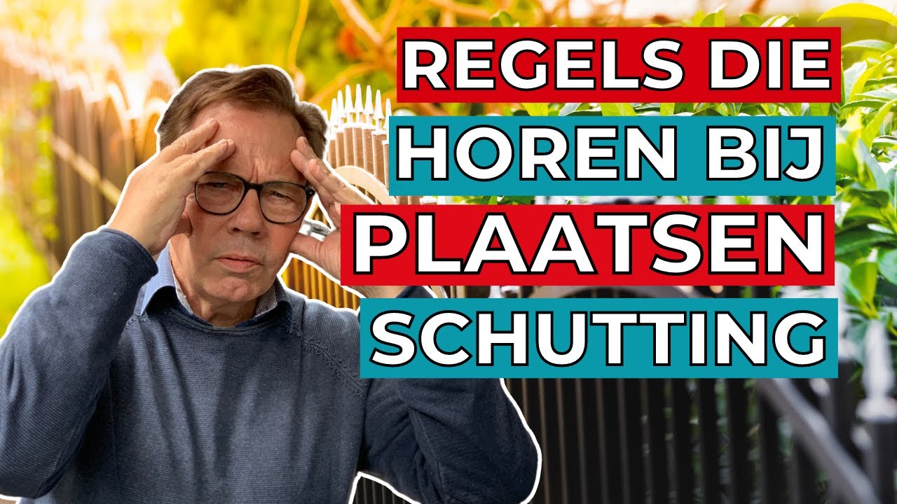 Schutting op erfgrens of niet op erfgrens