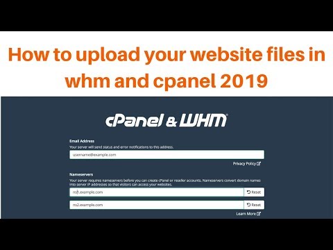 How to upload your website files in whm and cpanel 2019