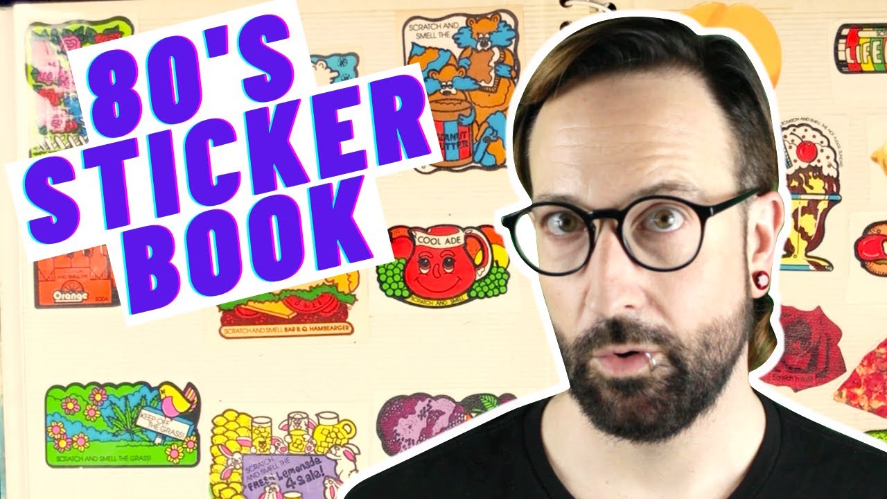 Vintage Sticker Book Flip Through / Sniffing Scratch N' Sniffs From The 80's!